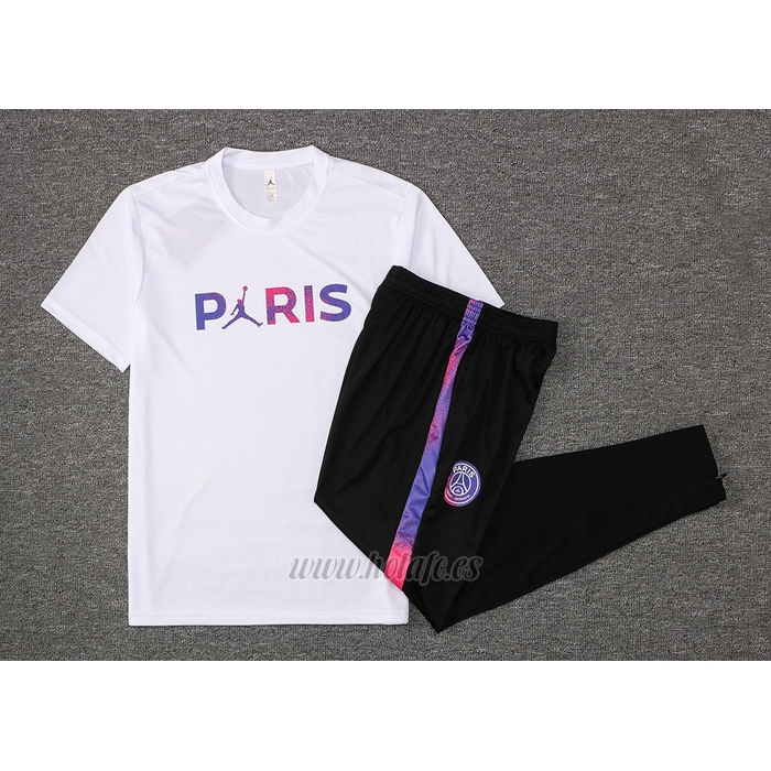 Chandal del Paris Saint-Germain Jordan Manga Corta 2021-2022 Blanco